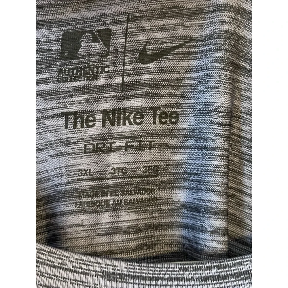 Men's 3XL NWOT Washington Nationals Nike City Connect Short Sleeve‎ Shirt Gray